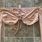 SKIMS  Long Sleeve Bikini Top Ochre Size Medium Photo 4