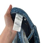 Old Navy Light Wash Denim Skirt Raw Hem Button Fly Boho Festival Womens 28 Plus Photo 5