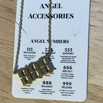 Angel Number Necklace Gold Photo 3