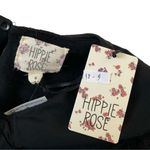 Hippie Rose  Black Fleece Sweater Size S NWT (38-3) Photo 3