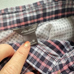 Eddie Bauer  Womens Long Sleeve Day Hiker Shirt Atlantic Plaid Button Up Medium Photo 7