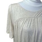Free People New Tiered Dress Low Scoop Back Oversized Heathered Oatmeal Photo 1