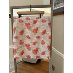 J.Crew  Pink Floral Tweed Pencil Skirt Women’s Size 14 High Waist Photo 1
