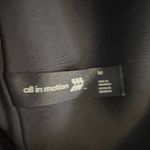 All In Motion Black White Trim Workout Crop Top Sports Bra Medium Photo 3