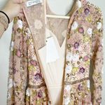 Mac Duggal  5716 Blush Pink Floral Tulle Embellished Cocktail Lenth Dress 6 NEW Photo 7