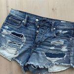 American Eagle AE Outfitters Jean Shorts Vintage Hi-Rise Festival Size 6 Distressed Shorts Photo 4