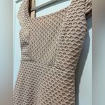 Just Me  Textured Beige Dress Size M Photo 2