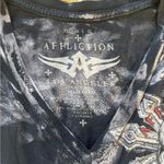 Affliction  Y2K Skull VNeck T-shirt Photo 4