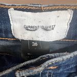 Current/Elliott Current Elliott Jeans Womens 26 Skinny Stiletto Mid Rise Distressed Knee Stretch Photo 5