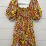 Billabong  Floral Mini Dress in Yellow and Pink Photo 4