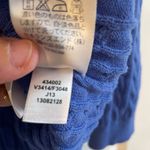 Lands' End Sweater Women's Size XLP Cardigan Sweater Blue Cablenknit V Photo 6