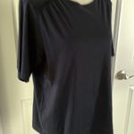 Rebecca Taylor Navy Short Sleeve Crewneck Tee Photo 6
