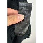 Anthropologie  Black Lace Crochet Sleeve Top Women L Boho Gothic Romantic Witchy Photo 5