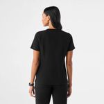 FIGS  Women's Catarina One Pocket Scrub Top in Black, Size XXS Photo 4