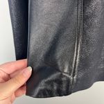 Cynthia Steffe Cynthia  Leather Shimmer black Blazer Jacket Size large Photo 6