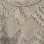 Jones New York Cream Diamond Pattern Sweater size L NWT Photo 2