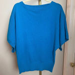 Per Se CASHMERE Blue Dolman Sleeve Cashmere Sweater Sz. XS Photo 0