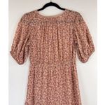 Sundance Women Dress Pink Pastoral Maxi Floral V Neck Puff Sleeve A Line Boho XS Photo 10