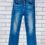 McGuire Denim  Barley Boot Button Fly Raw Hem Cropped Jeans Size 25 Style 185C Photo 4