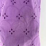 Croft & Barrow Cotton Eyelet Puff Short Sleeve Embroidered Cottagecore Top Photo 11