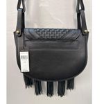 BCBG Maxazria Black Leather Boho Tassle Women's Crossbody Bag NWT Photo 4
