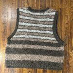 Loft Women’s Striped Boucke Wool Alpaca Mohair Blend Sweater Vest SM Light Academia Photo 1