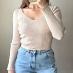 Olive & Oak Olive‎ + Oak cropped sweater XL Photo 0
