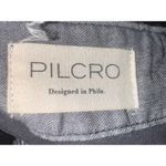 Pilcro Anthropologie  Straight Leg Raw Hem Black Pants Women's 27 Flap Pockets Photo 5