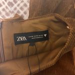 ZARA NWT  Low Belted Corduroy Dress Womens Sz XS Lined Brown Sexy Night Out Y2K Photo 4
