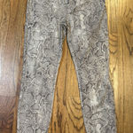 White House | Black Market Women's Skinny Ankle High Rise Snake Gray Size 2 Photo 0