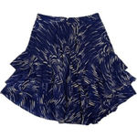 Anthropologie Dil 2 Blue Skirt Flare Back Zip Boho Cottagecore Festival Photo 0