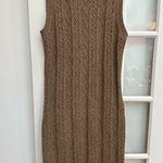 Anthropologie Current Air Cable-Knit Midi Brown Sweater Dress Plus Size 2X Photo 1