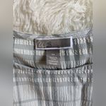 Chelsea28  Women's Light Gray Ruffle Plaid A Line Wrap Short Sleeved Dress Sz XS Photo 5