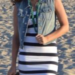 LC Lauren Conrad π΅ SALE 3/$25 DENIM MEDIUM WASH DISTRESSED VEST XS Photo 4