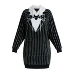 Disney Nightmare Before Christmas Hooded Dress Black White Jack Skellington Photo 2