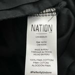 Nation Ltd  Smocked Stripe Blondie Cotton Poplin Halter Romper | Black | Medium Photo 7