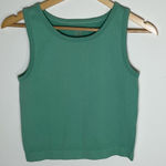 jo&co J.o. &  | Two Ribbed Cropped Tank Tops Pink & Green | M/L Photo 0