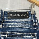 Rock Revival Women’s Capri Jeans Sz 26 Embellished Pockets Distressed Denim Photo 6