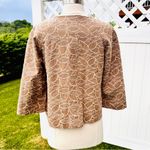 Oscar de la Renta  Linen Blend Embroidered Vintage Blazer Photo 10