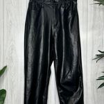 Abercrombie & Fitch Curve Love Vegan Leather The Ankle Straight Pant size 30/10 Photo 1