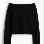 H&M Black Off Shoulder Sweater Photo 0