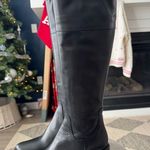 Emanuele Crasto Made in Italy Black Italian Leather Knee Photo 0