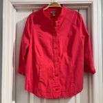 Chico's  Women's Pink Button Up Shirt Jacket Size 2 (US 12) Photo 1