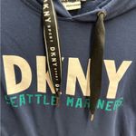 DKNY  Seattle Mariners Baseball Sport Women's Zoey Crop Full-Zip Hoodie Photo 1