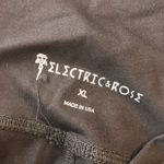 Electric & Rose Womens Leggings Color Block Tie Dye Stretch Black Blue XL Photo 2