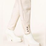 Magali Pascal High Rise Mom Tapered Leg Jeans EMMANUELLE Ecru Size Small NWOT White Photo 9