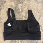 Nike Women's Black Sports Bra with White Swoosh Photo 3