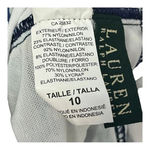 Ralph Lauren Lauren  Floral Navy Blue White Halter Tie One Piece Swimsuit Size 10 Photo 10