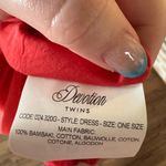 Devotion Twins Raizel Tiered Strappy Bow Mini Dress Red Greek S M L Tropical Size M Photo 10