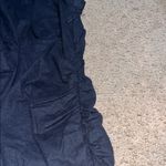 Anthropologie By  Cap Sleeve V-Neck Button Front Ruched Slim Midi Dress Black 1X Photo 5